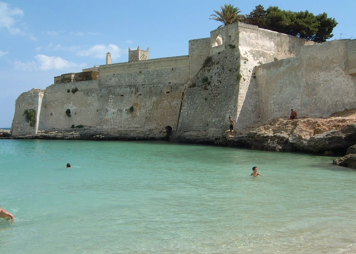 Porto Ghiacciolo cove beside the Abbey of Santo Stefano near Monopoli